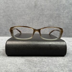 Liz Claiborne L393 0JKK Brown Ombre Rectangular Y2k Eyeglasses Frames 130mm